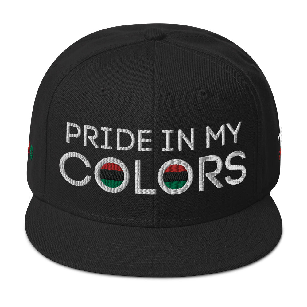 Pride In My Colors Black Snapback Hat