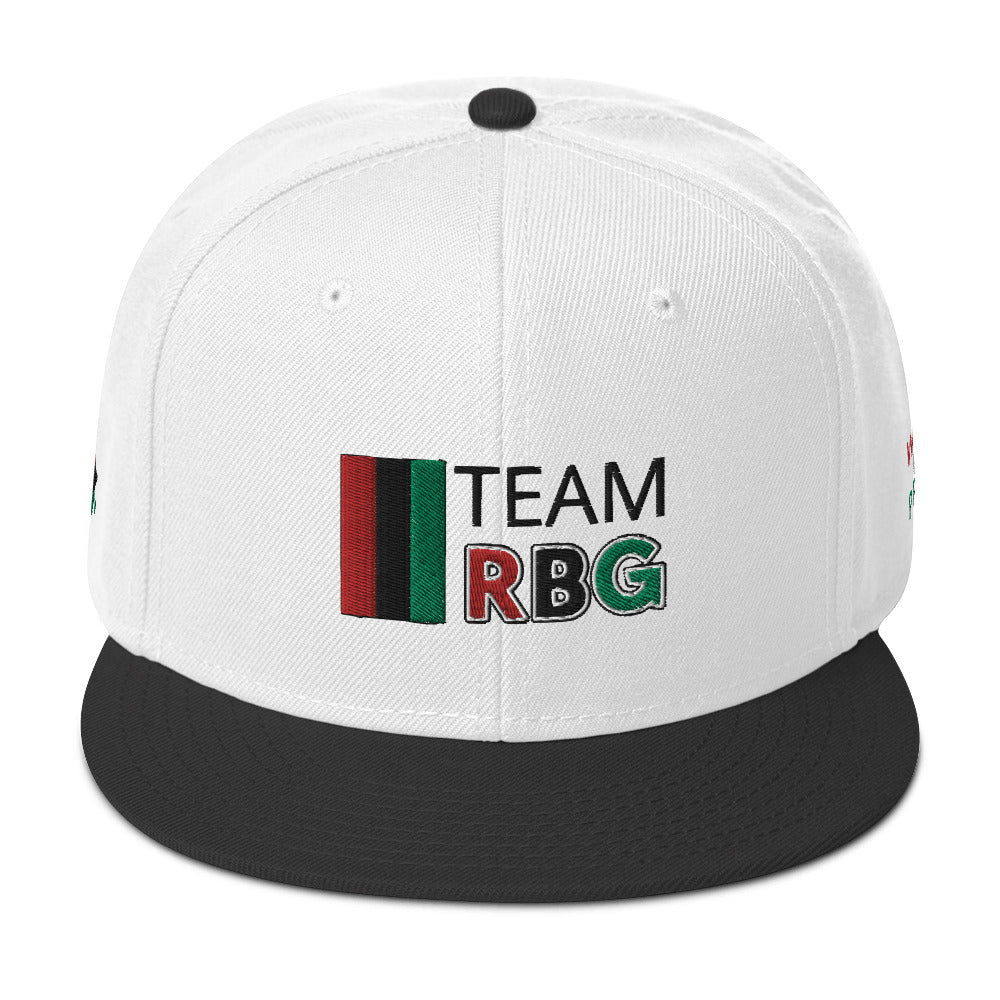 Team RBG Black/White Snapback Hat