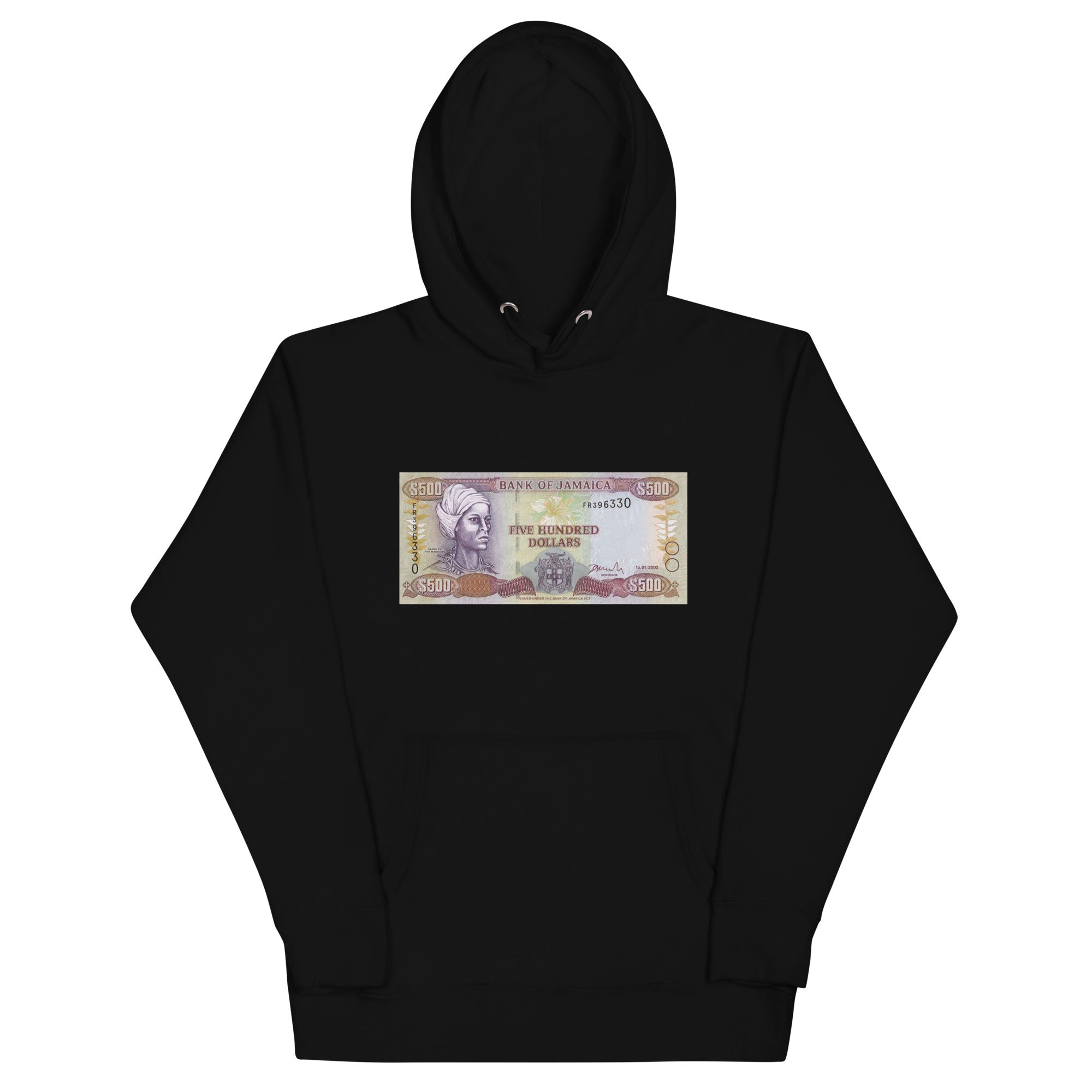 Nanny of the Maroons $500 Jamaican Bill Hoodie