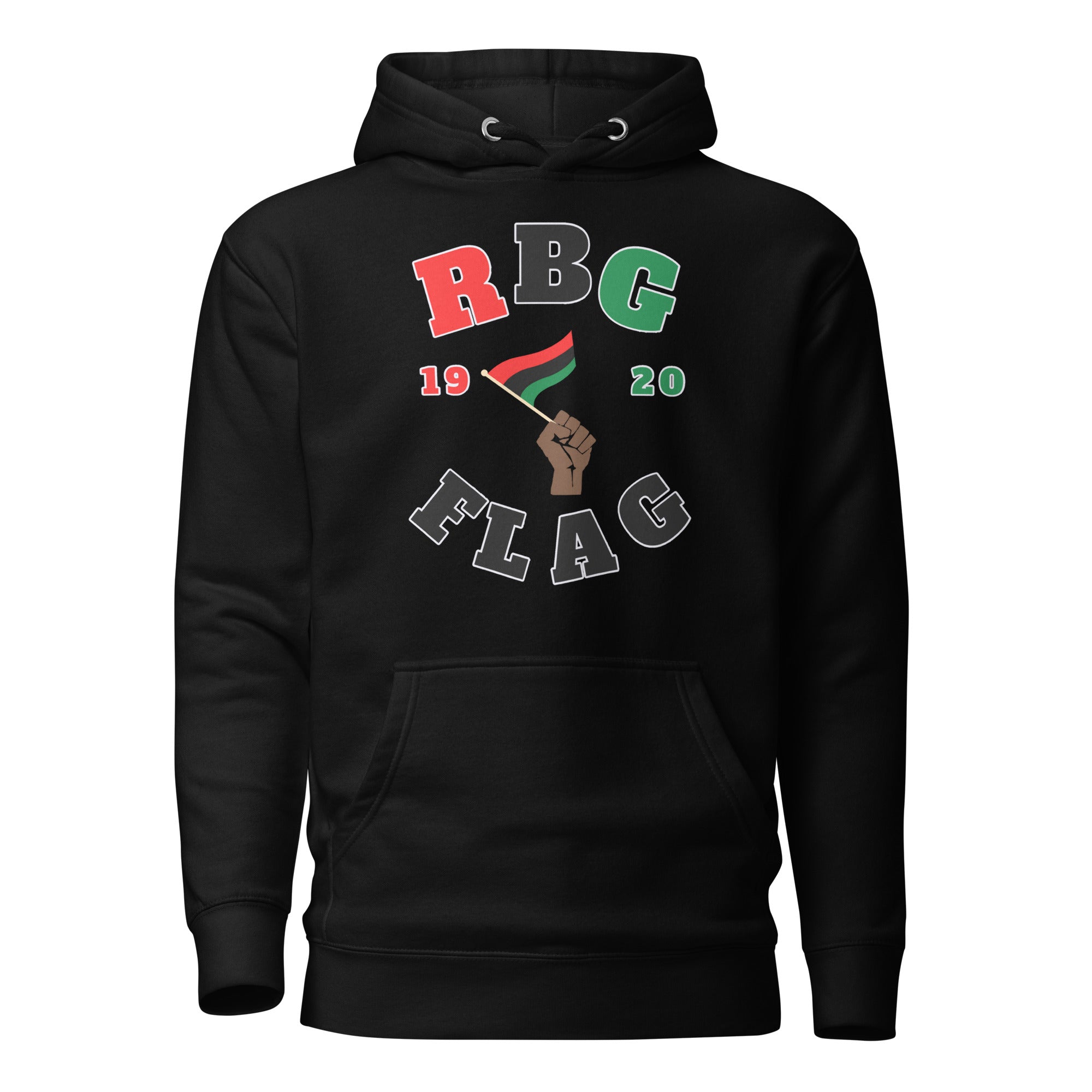 RBG Flag 1920 Black Unisex Hoodie