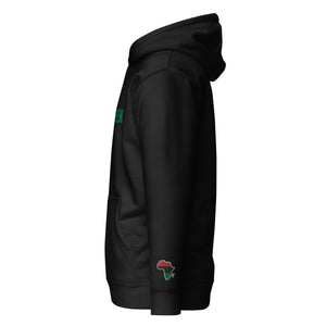 REDBLACKGREEN (Embroidered) Black Unisex Hoodie