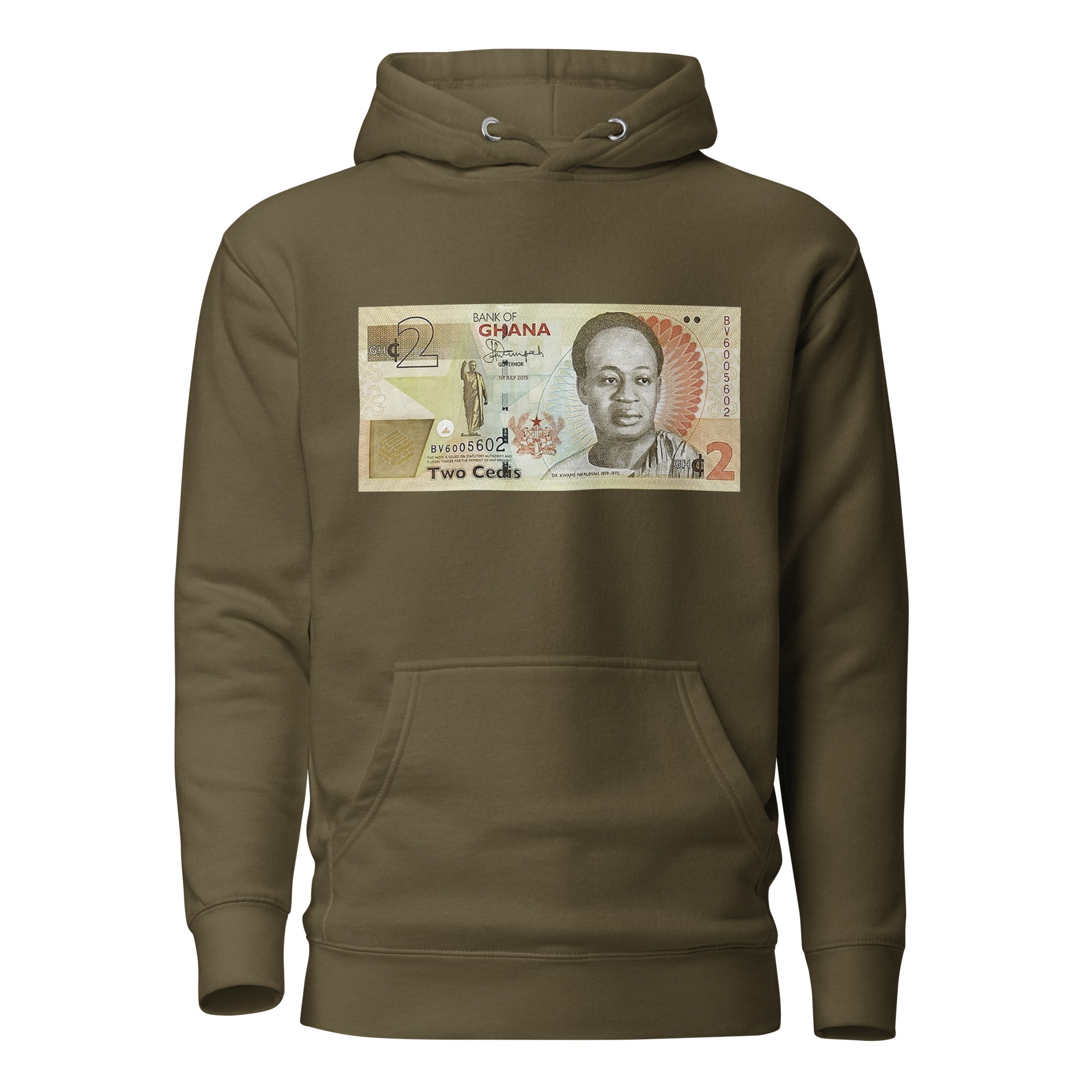 Kwame Nkrumah 2 Cedis Ghanaian Banknote Hoodie