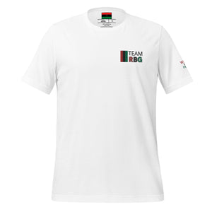 Team RBG White (Embroidered) T-shirt