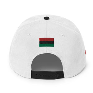 REDBLACKGREEN Black/White Snapback Hat