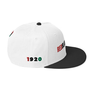 REDBLACKGREEN Black/White Snapback Hat