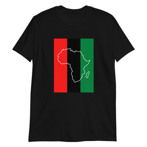 Afrika Over RBG Flag Unisex T-Shirt